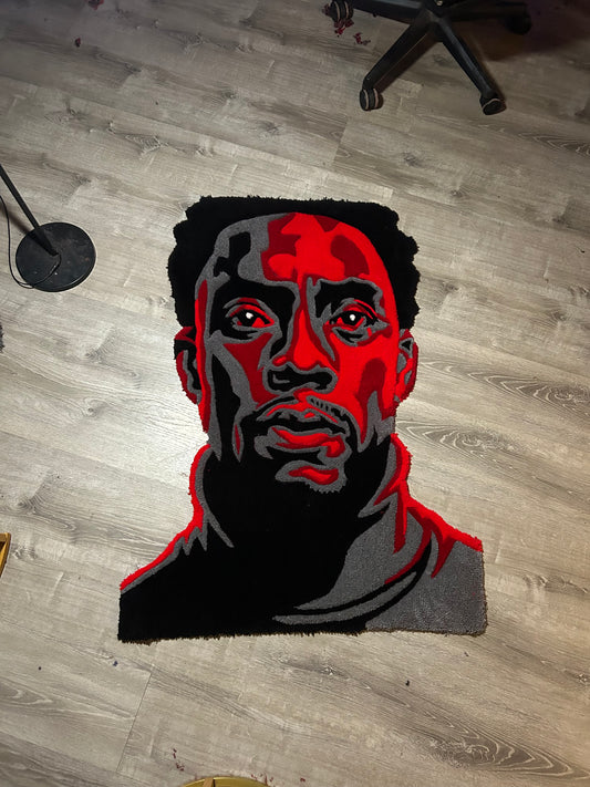 CHADWICK BOSEMAN PORTRAIT RUG