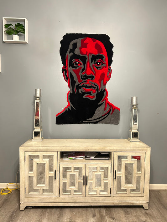 CHADWICK BOSEMAN PORTRAIT RUG